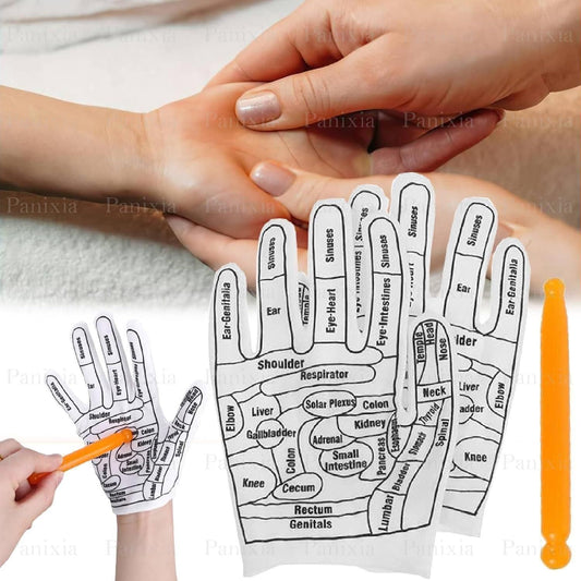 Acupressure Reflexology Hand Gloves For Women & Men