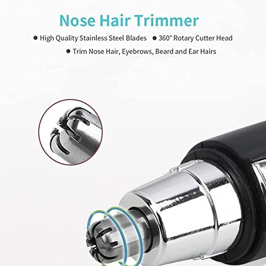 Nose Hair Trimmer Battery-Operated Ear and Nose Hair Trimmer Clipper Painless