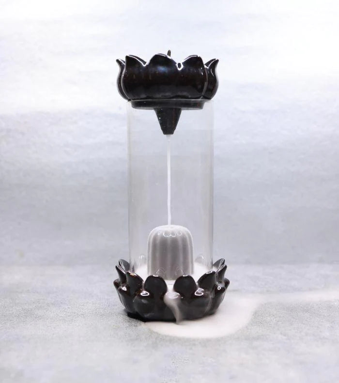 Shiva Smoke Fountain Incense Burner with 30 Backflow Cone Incense Holder Decorative Showpiece