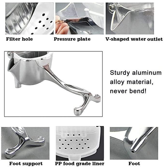 best Manual Fruit Press Aluminum Squeezer/Juicer